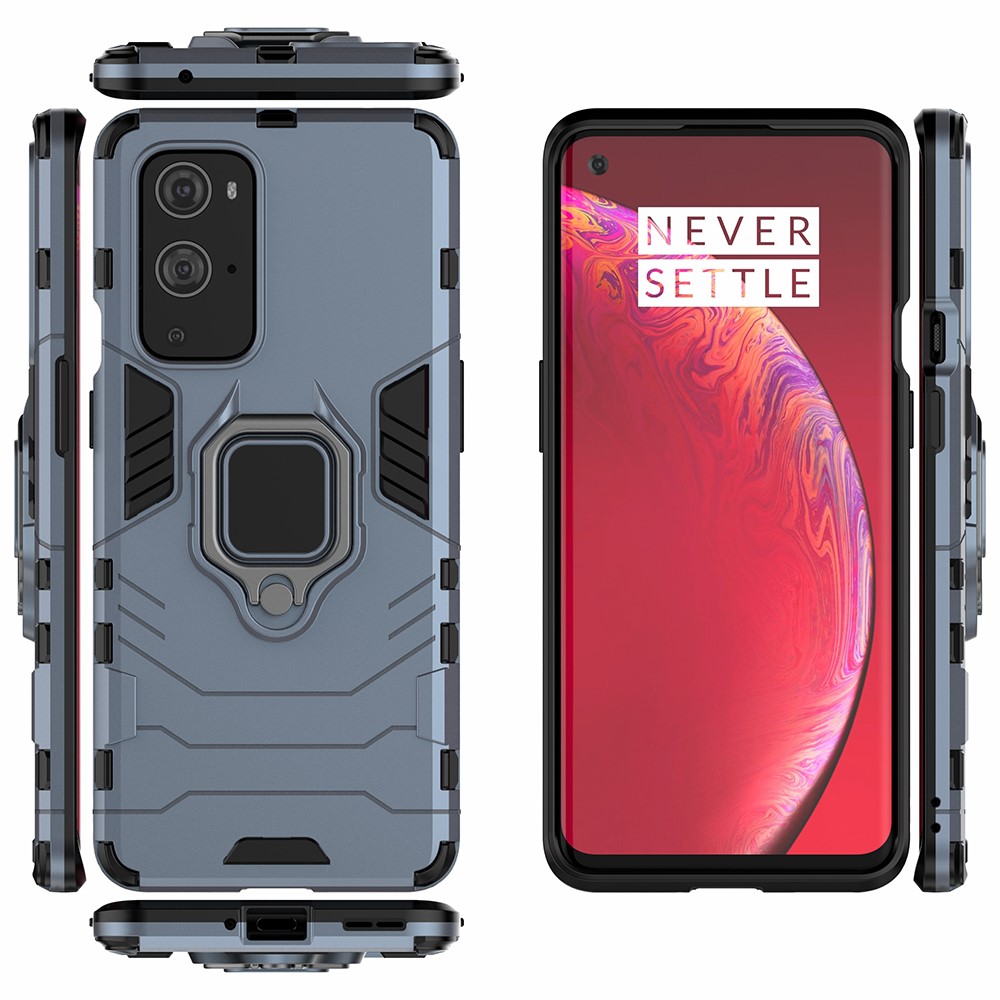  OnePlus 9 Pro - Hybrid Ring Skal - Blå