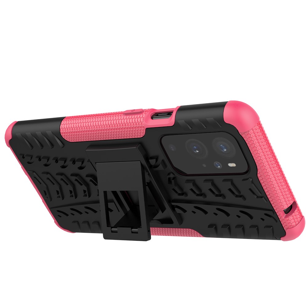  OnePlus 9 Pro - Ultimata Stöttåliga Skalet med Stöd - Rosa