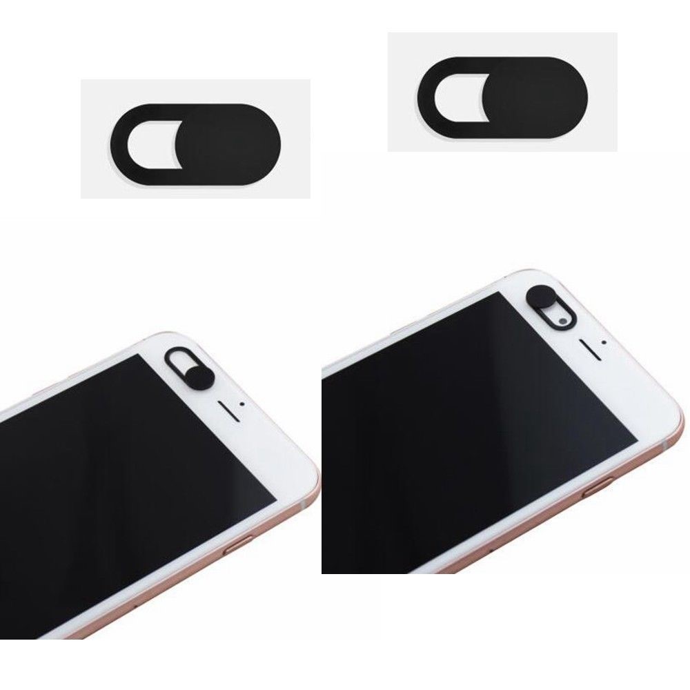  Ultratunn Kameraskydd För Laptop / Mobil / Surfplatta Svart