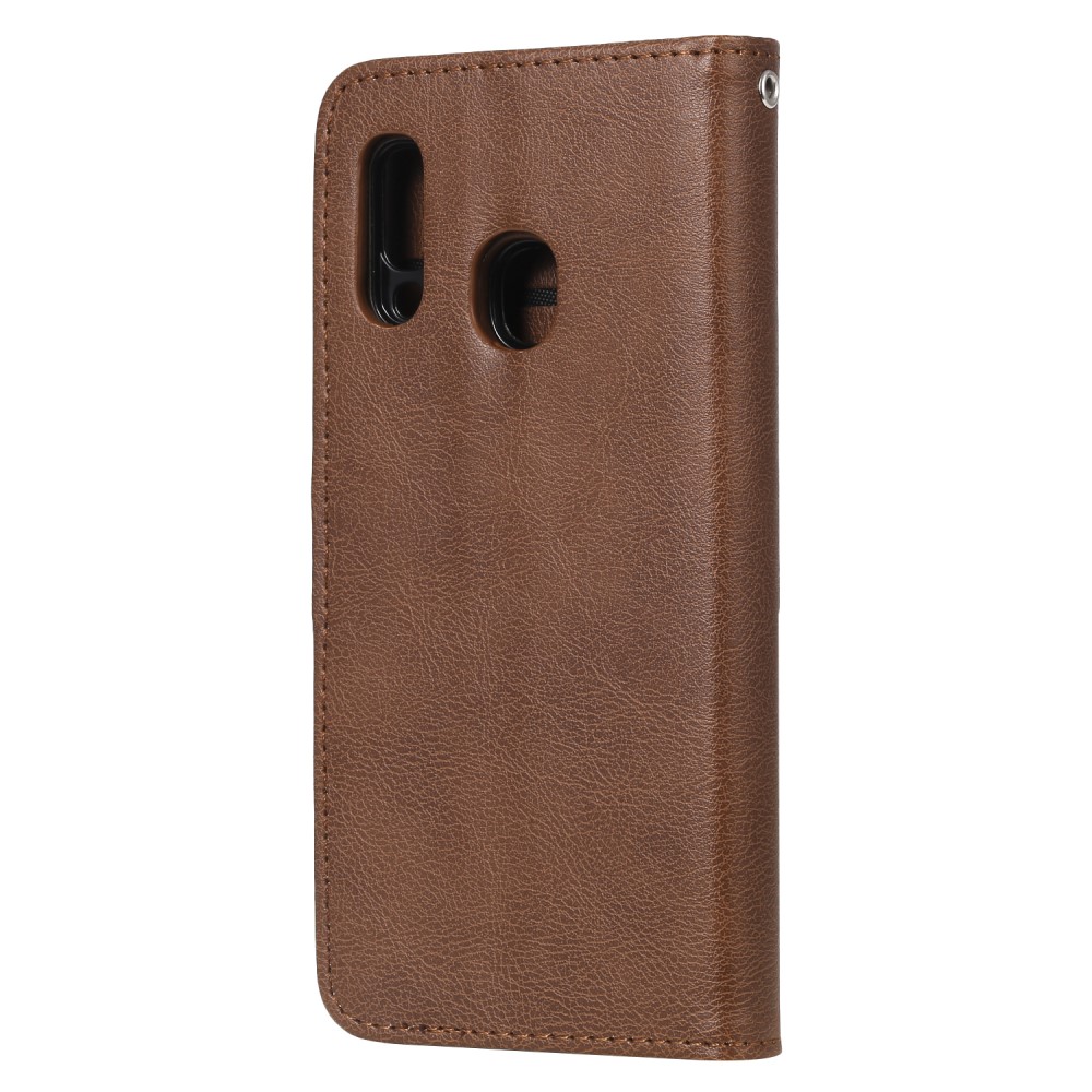  Samsung Galaxy A20e - 2in1 Magnet Skal / Plånboksfodral - Brun