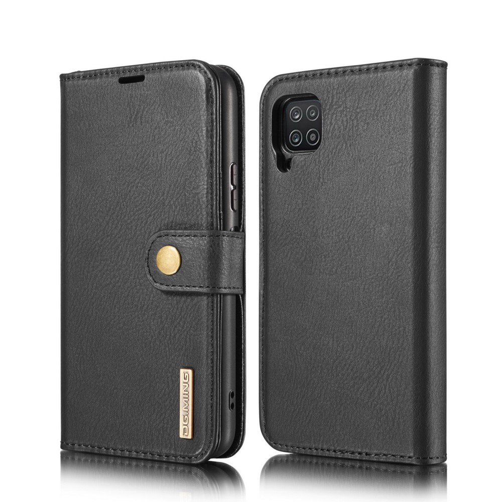 DG.MING Samsung Galaxy A12 - DG.MING 2in1 Magnet Fodral - Svart