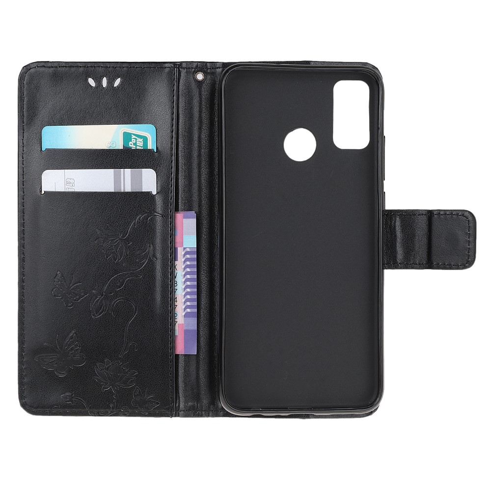  Motorola Moto G50 - Butterfly Flower Fodral - Svart