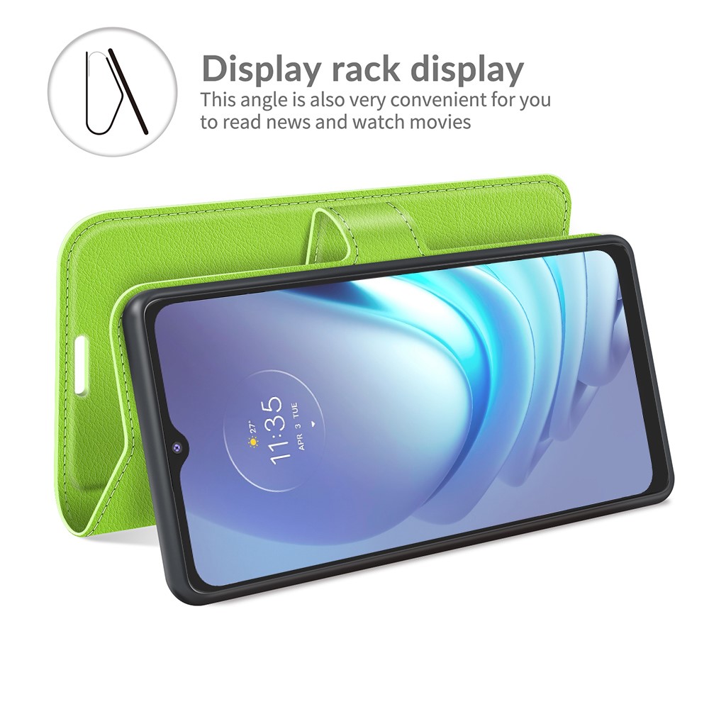  Motorola Moto G50 - Litchi Plånboksfodral - Grön