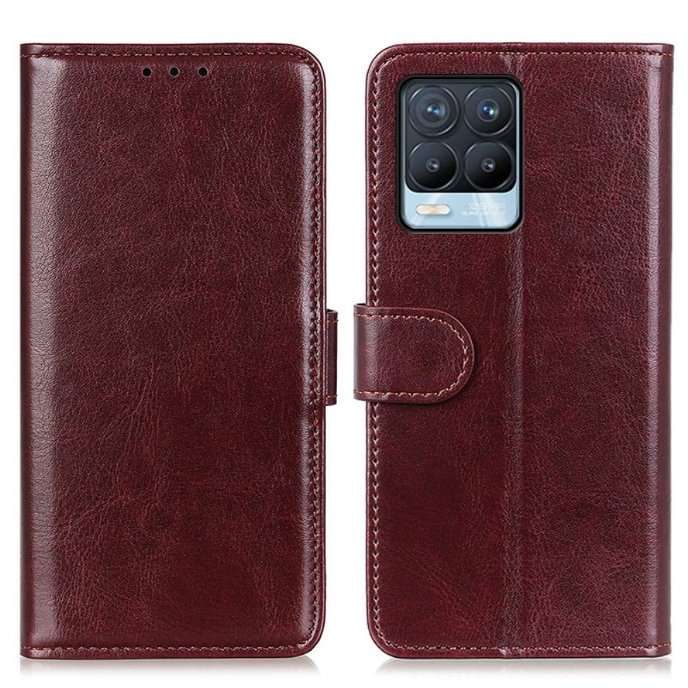  Realme 8 / 8 Pro - Crazy Horse Fodral - Brun