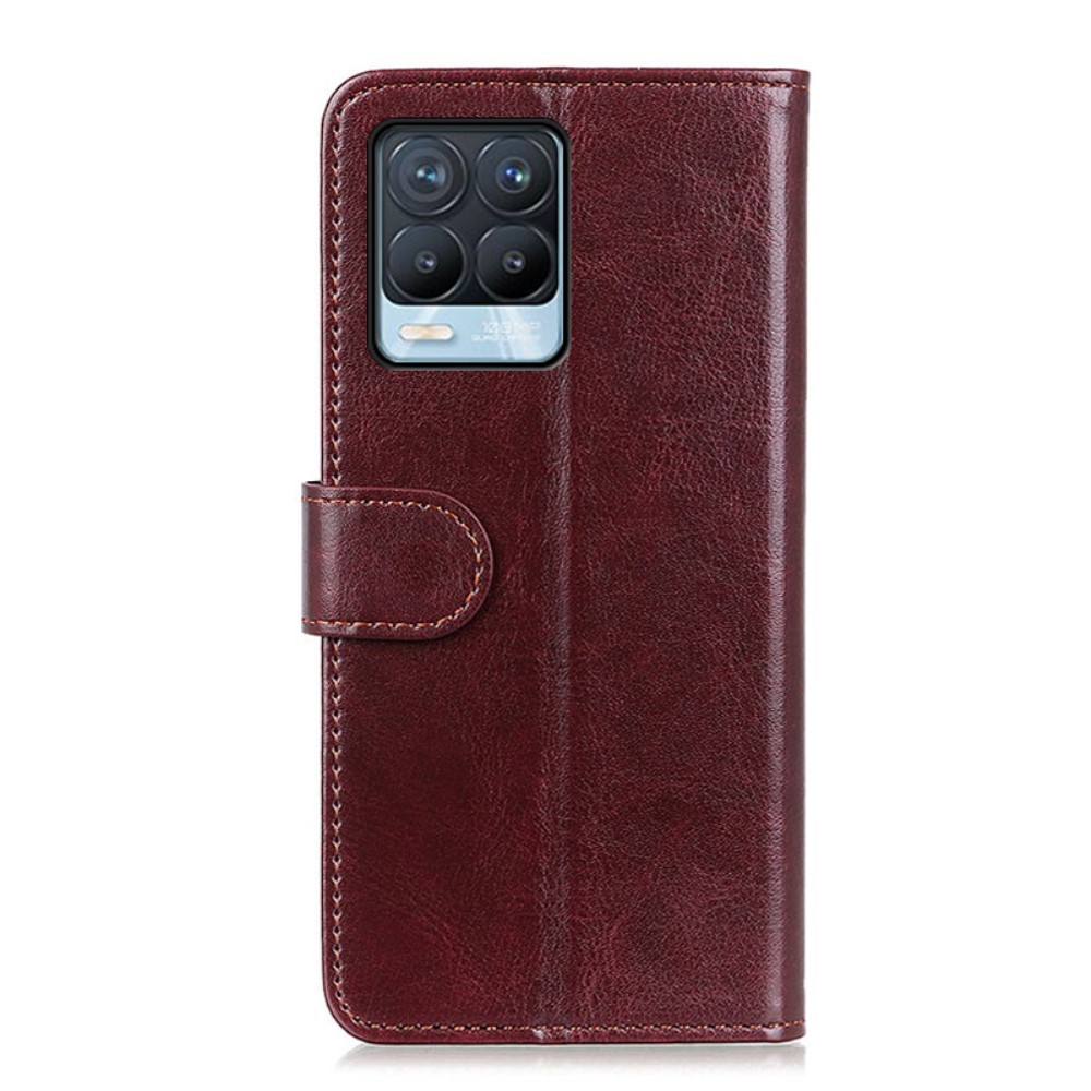  Realme 8 / 8 Pro - Crazy Horse Fodral - Brun