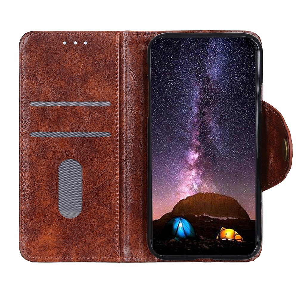 KHAZNEH Realme 8 / 8 Pro - KHAZNEH Plånboksfodral - Brun