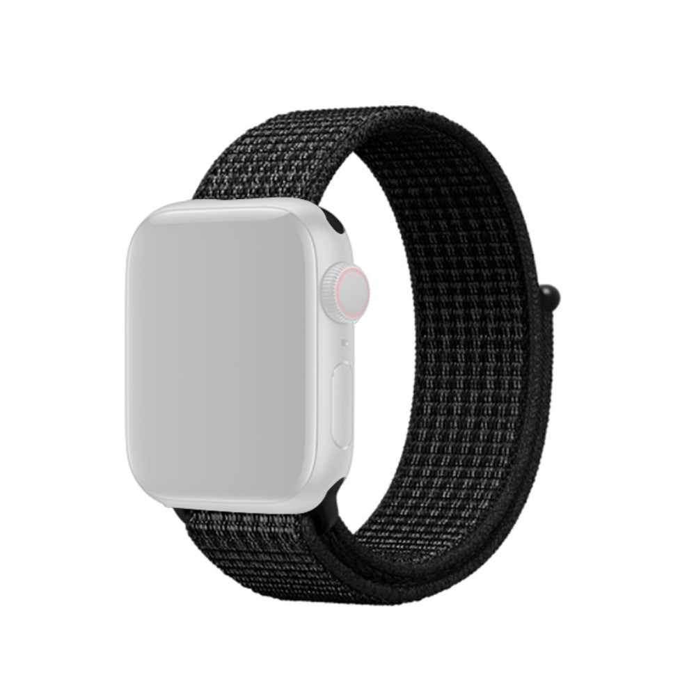  Nylon Armband Apple Watch 42/44/45/46/49 mm Svart
