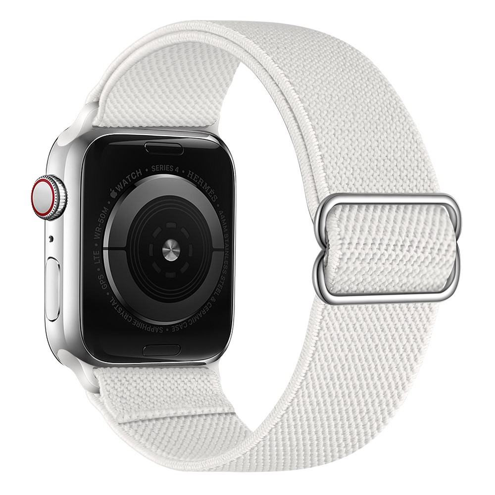  Nylon Armband Justerbart Apple Watch 42/44/45/46/49 mm Vit