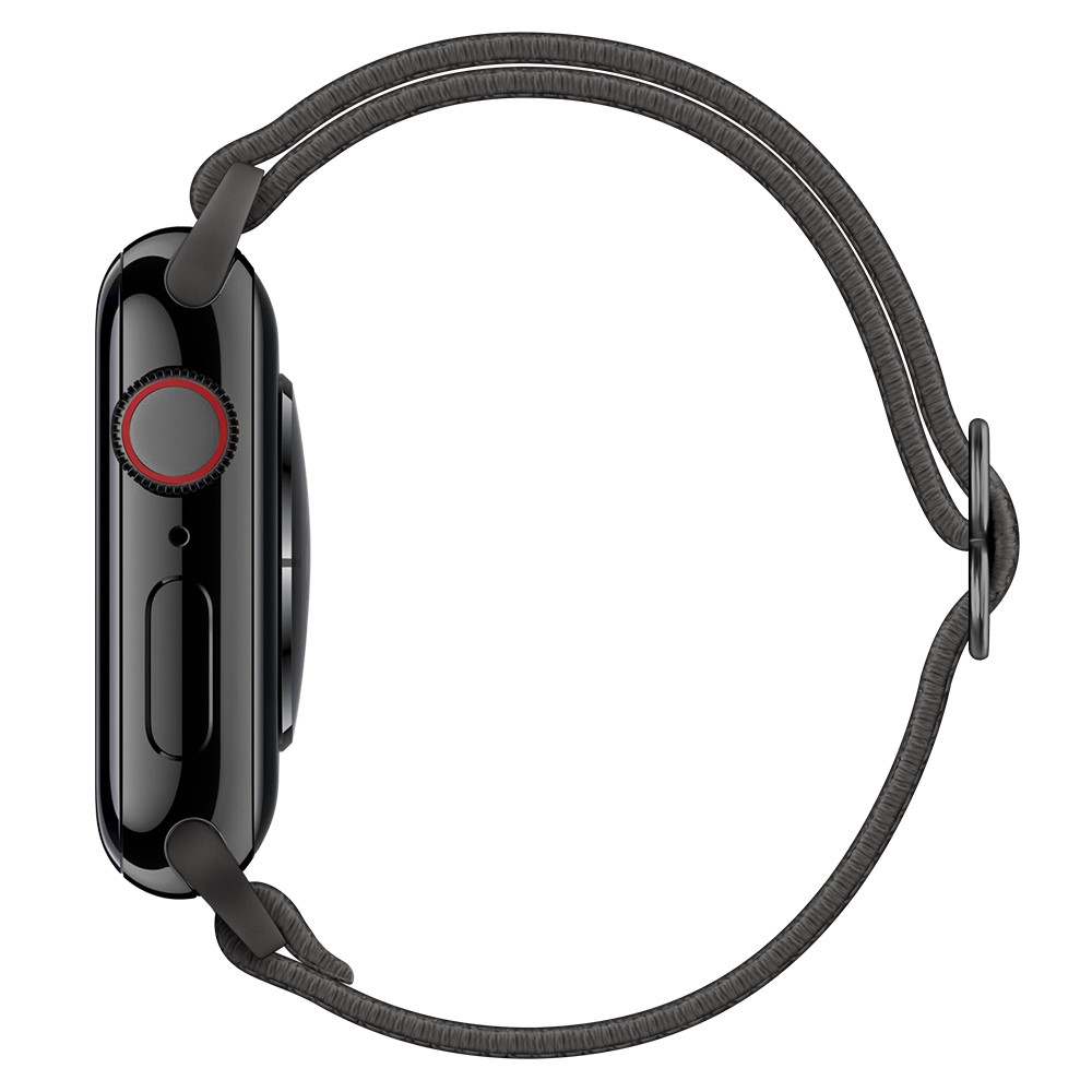  Nylon Armband Justerbart Apple Watch 42/44/45/46/49 mm Mörk Grå