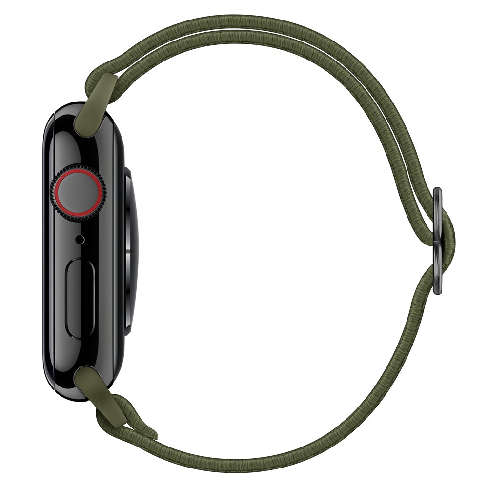  Nylon Armband Justerbart Apple Watch 42/44/45/46/49 mm Grön