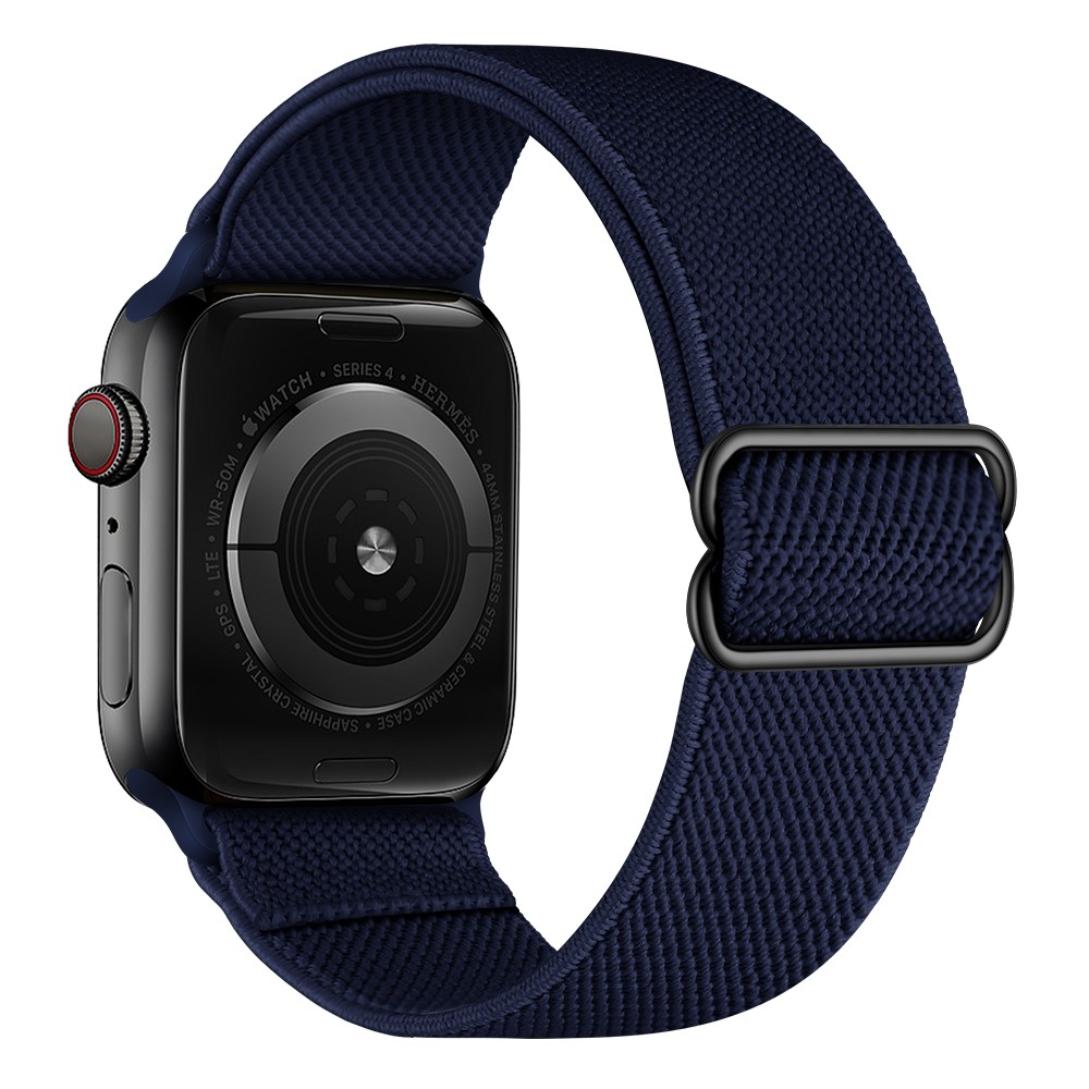  Nylon Armband Justerbart Apple Watch 42/44/45/46/49 mm Mörk Blå
