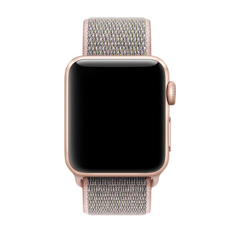  Nylon Loop Armband Justerbart Apple Watch 42/44/45/46/49 mm Roséguld