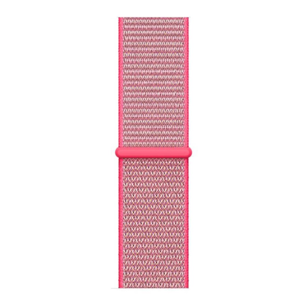 Nylon Loop Armband Justerbart Apple Watch 42/44/45/46/49 mm Rosa