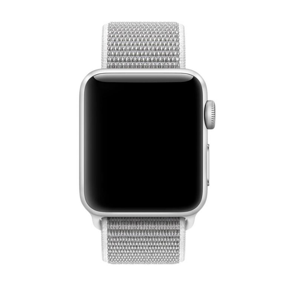  Nylon Loop Armband Justerbart Apple Watch 42/41/40/38 mm - Vit