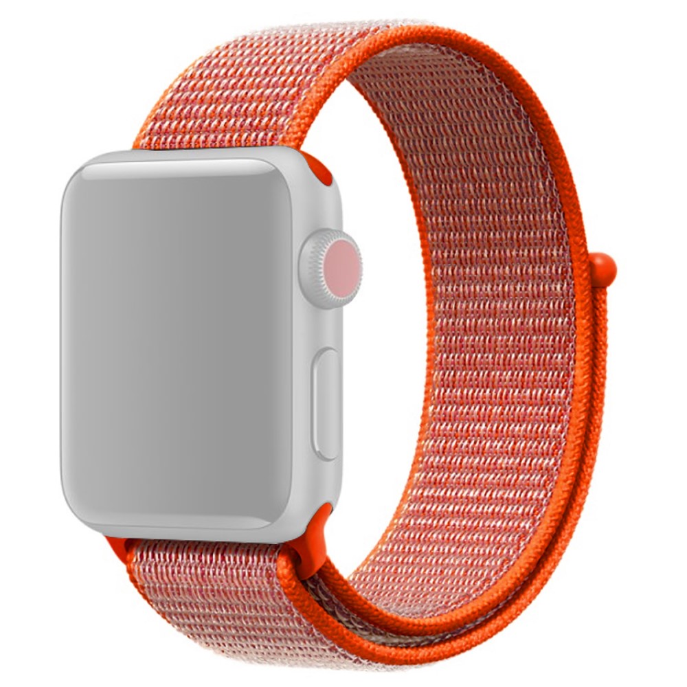  Nylon Loop Armband Justerbart Apple Watch 42/41/40/38 mm - Orange