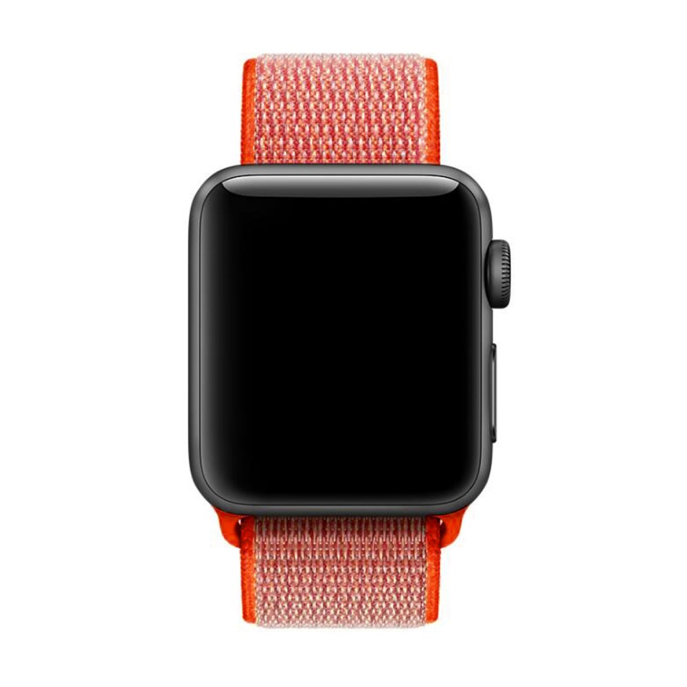  Nylon Loop Armband Justerbart Apple Watch 42/41/40/38 mm - Orange