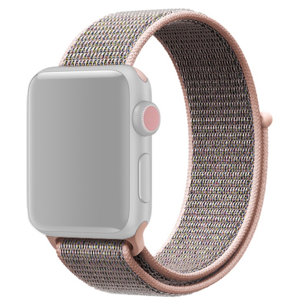  Nylon Loop Armband Justerbart Apple Watch 42/41/40/38 mm - Roséguld