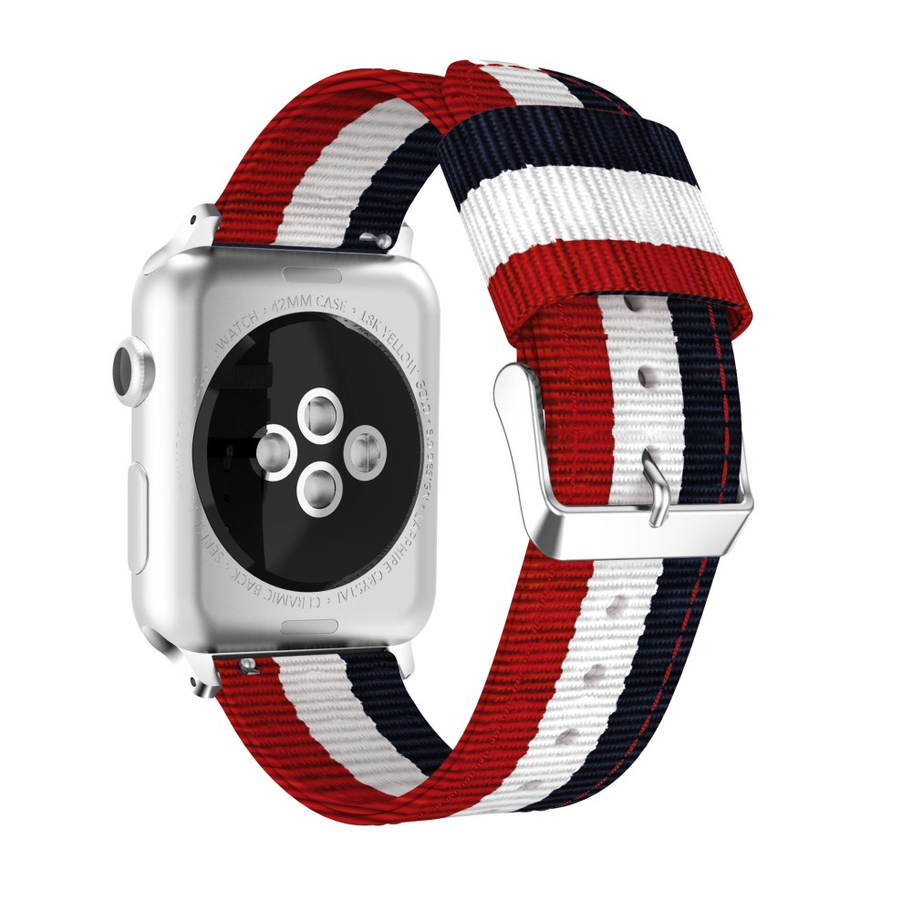  Nylon Armband Med Vertikal Design Apple Watch 42/41/40/38 mm