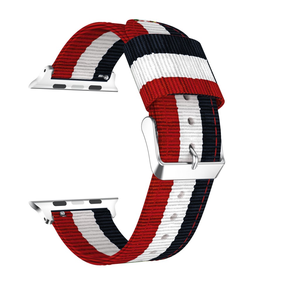  Nylon Armband Med Vertikal Design Apple Watch 42/41/40/38 mm