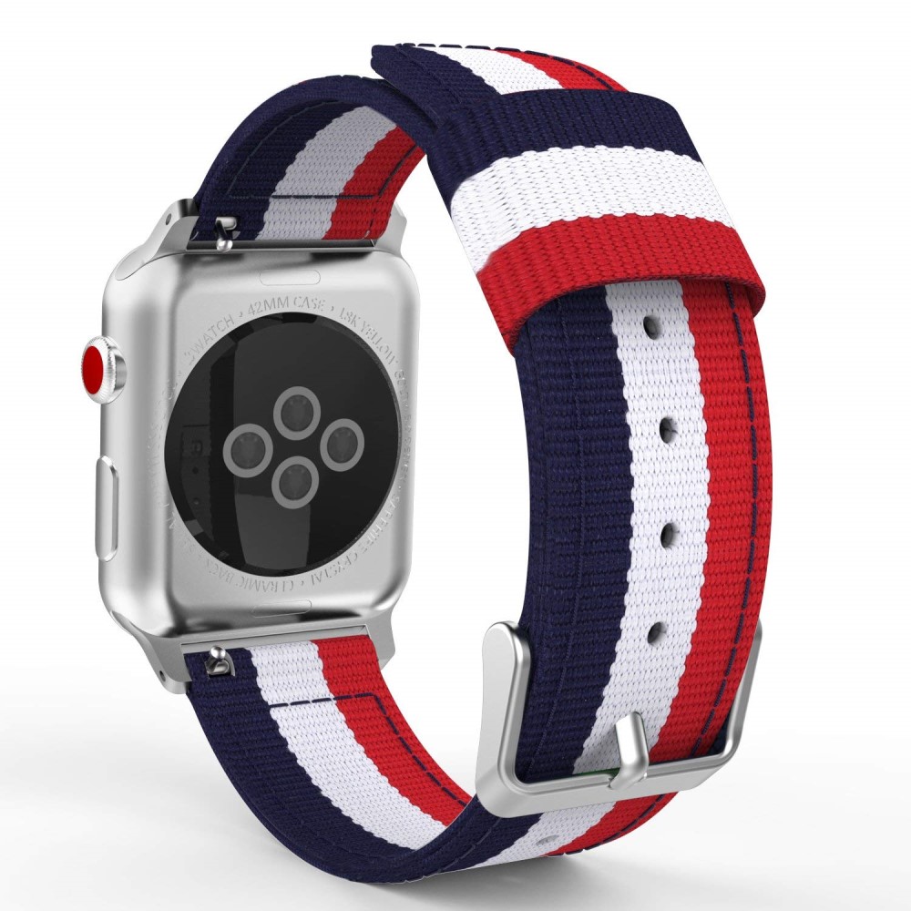  Nylon Armband Med Vertikal Design Apple Watch 42/41/40/38 mm