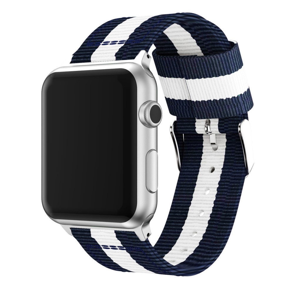  Nylon Armband Med Vertikal Design Apple Watch 42/44/45/46/49 mm
