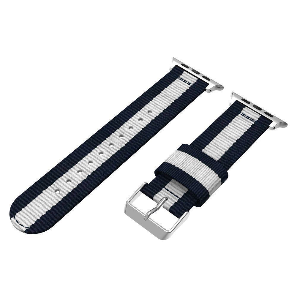  Nylon Armband Med Vertikal Design Apple Watch 42/44/45/46/49 mm