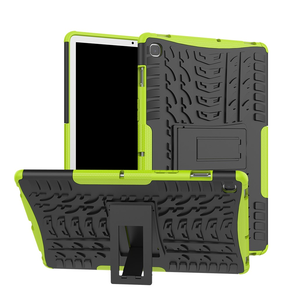  Samsung Galaxy Tab S5e - Rugged Kickstand Armor Skal - Grön