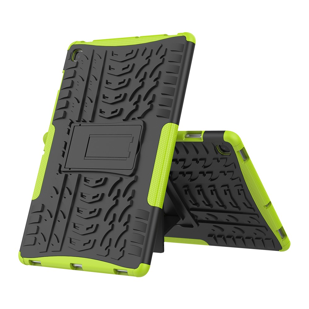 Samsung Galaxy Tab S5e - Rugged Kickstand Armor Skal - Grön
