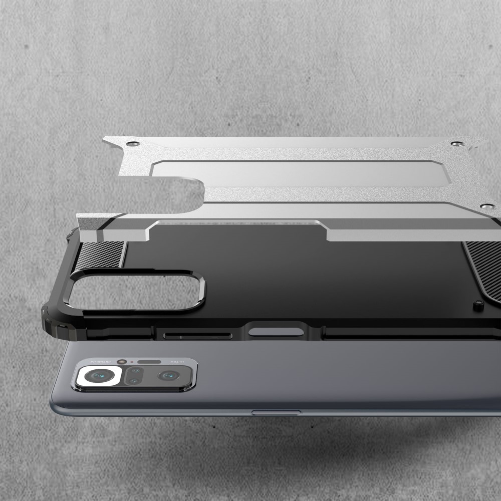  Xiaomi Redmi Note 10 Pro - Shockproof Armor Hybrid Skal - Mörk Blå