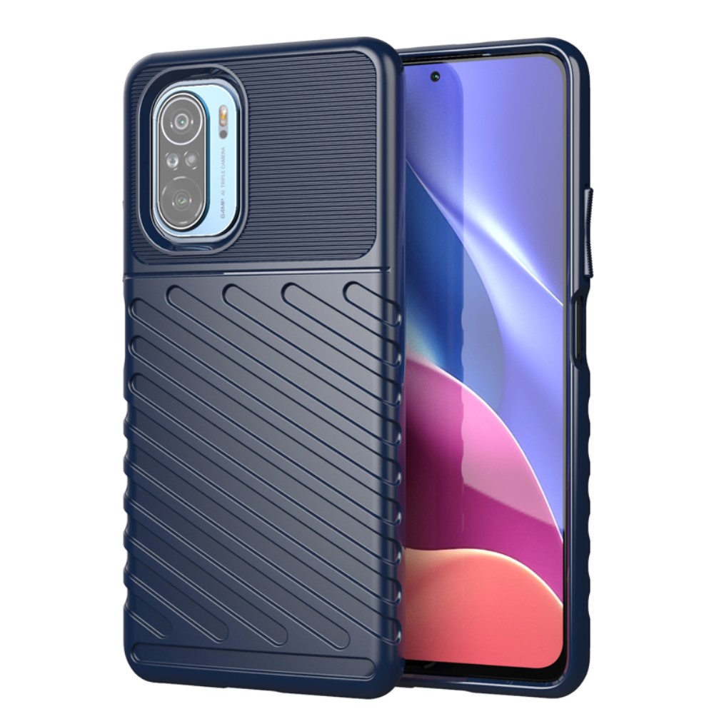  Xiaomi Mi 11i - Twill Textur Skal - Blå