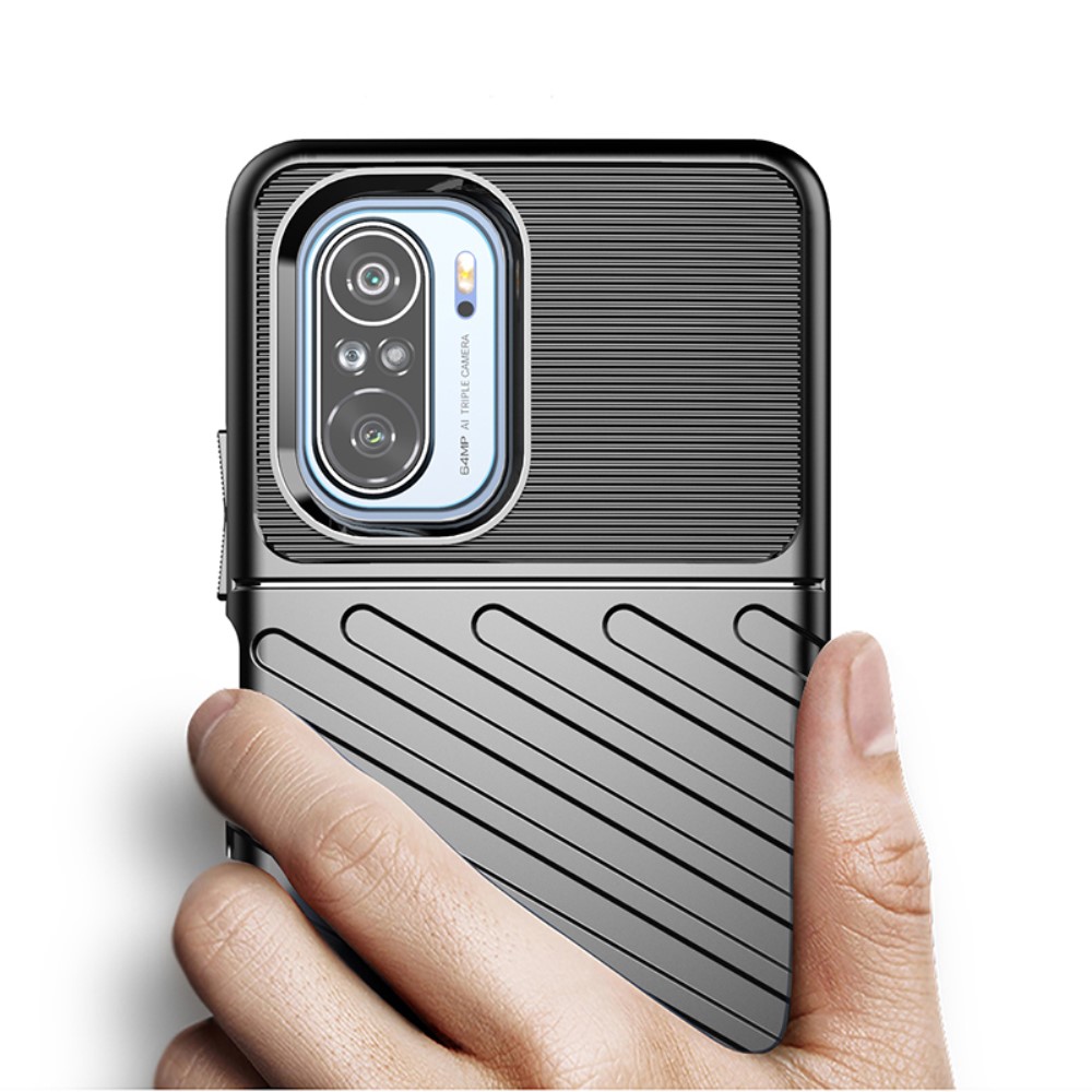  Xiaomi Mi 11i - Twill Textur Skal - Blå