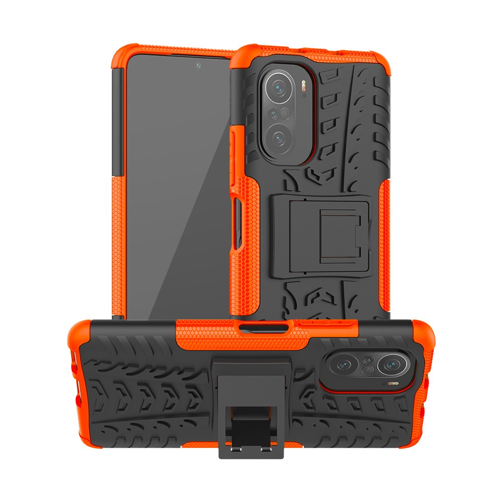  Xiaomi Mi 11i - Ultimata Stöttåliga Skalet med Stöd - Orange