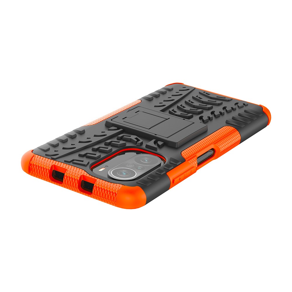  Xiaomi Mi 11i - Ultimata Stöttåliga Skalet med Stöd - Orange