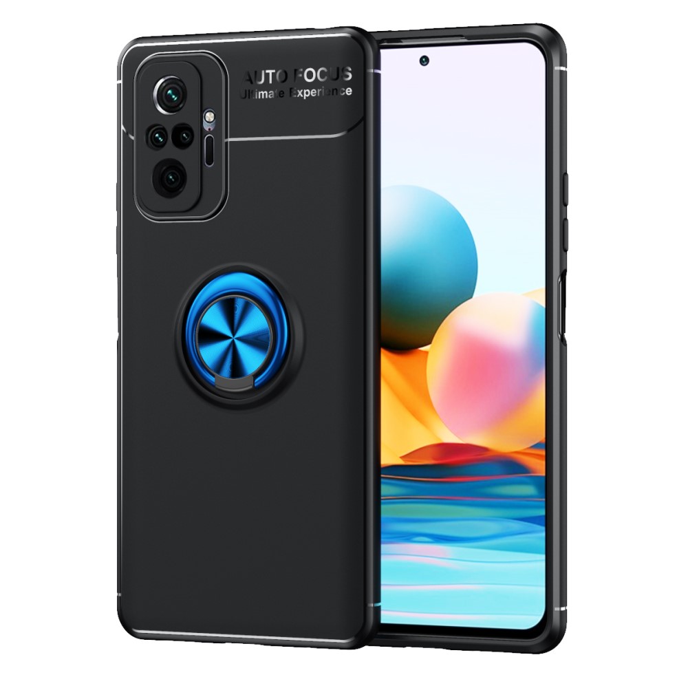  Xiaomi Redmi Note 10 Pro - Ring Skal - Svart/Blå