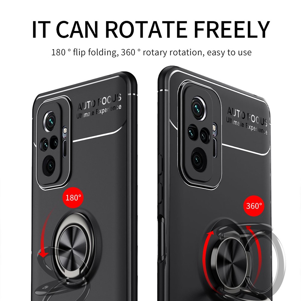  Xiaomi Redmi Note 10 Pro - Ring Skal - Svart/Blå