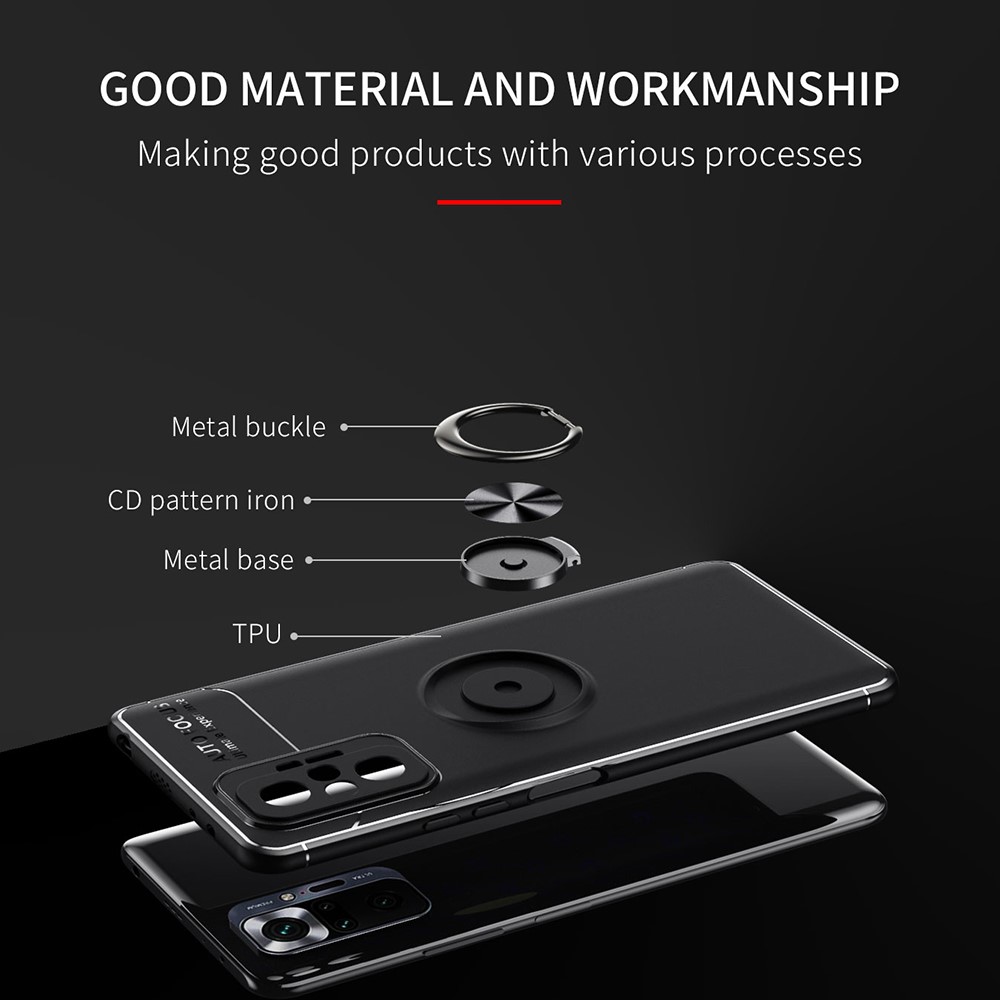  Xiaomi Redmi Note 10 Pro - Ring Skal - Blå