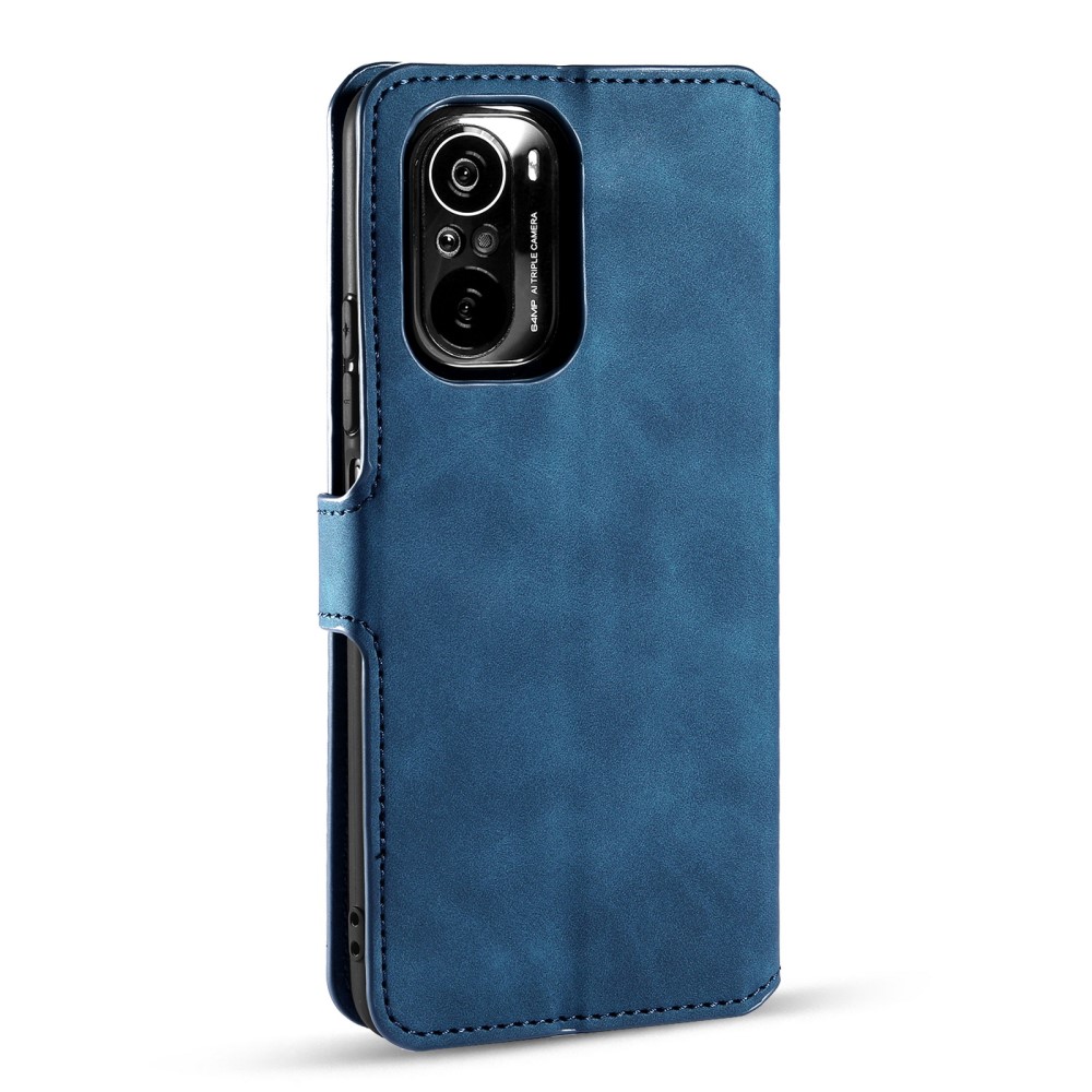 DG.MING Xiaomi Mi 11i - DG.MING Retro Läder Fodral - Blå