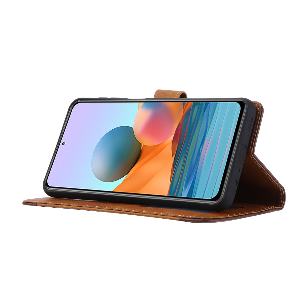  Xiaomi Redmi Note 10 Pro - Premium Läder Fodral - Brun