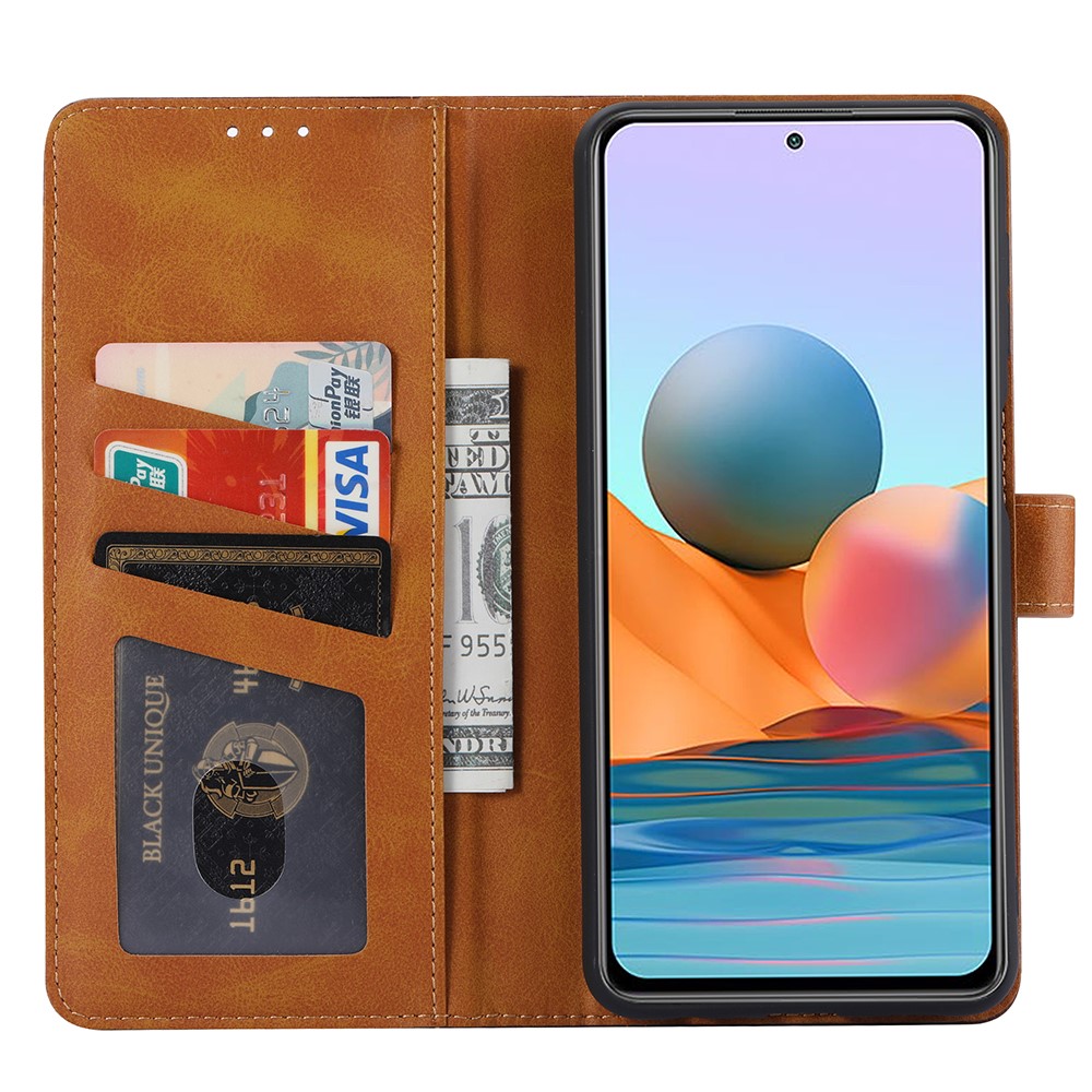 Xiaomi Redmi Note 10 Pro - Premium Läder Fodral - Brun