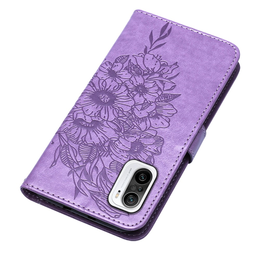  Xiaomi Mi 11i - Butterfly Läder Fodral - Ljus Lila