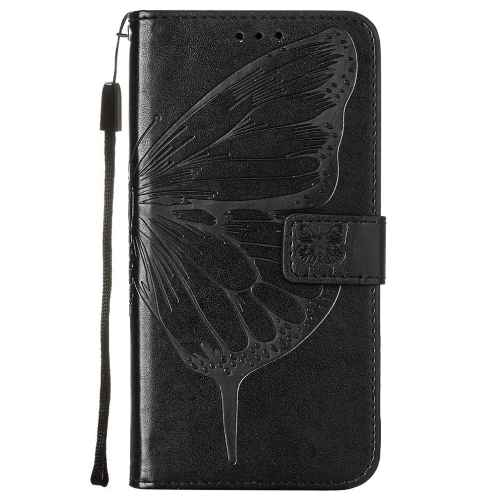  Xiaomi Mi 11i - Butterfly Läder Fodral - Svart