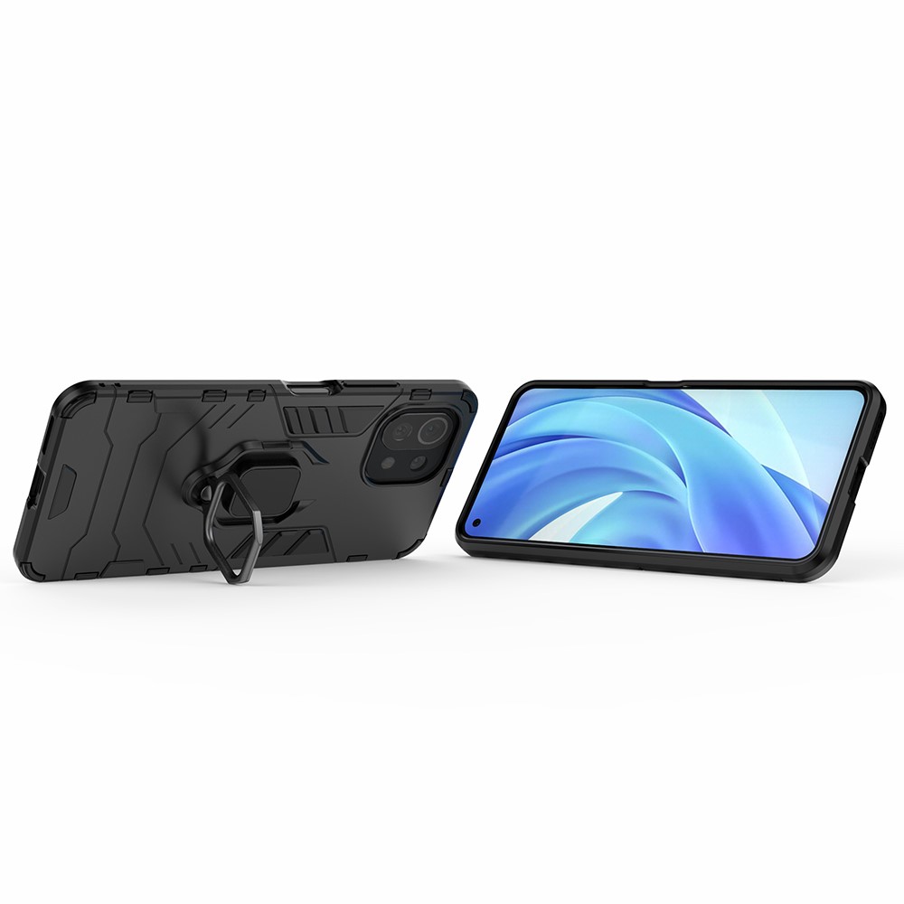  Xiaomi Mi 11 Lite - Hybrid Ring Skal - Svart