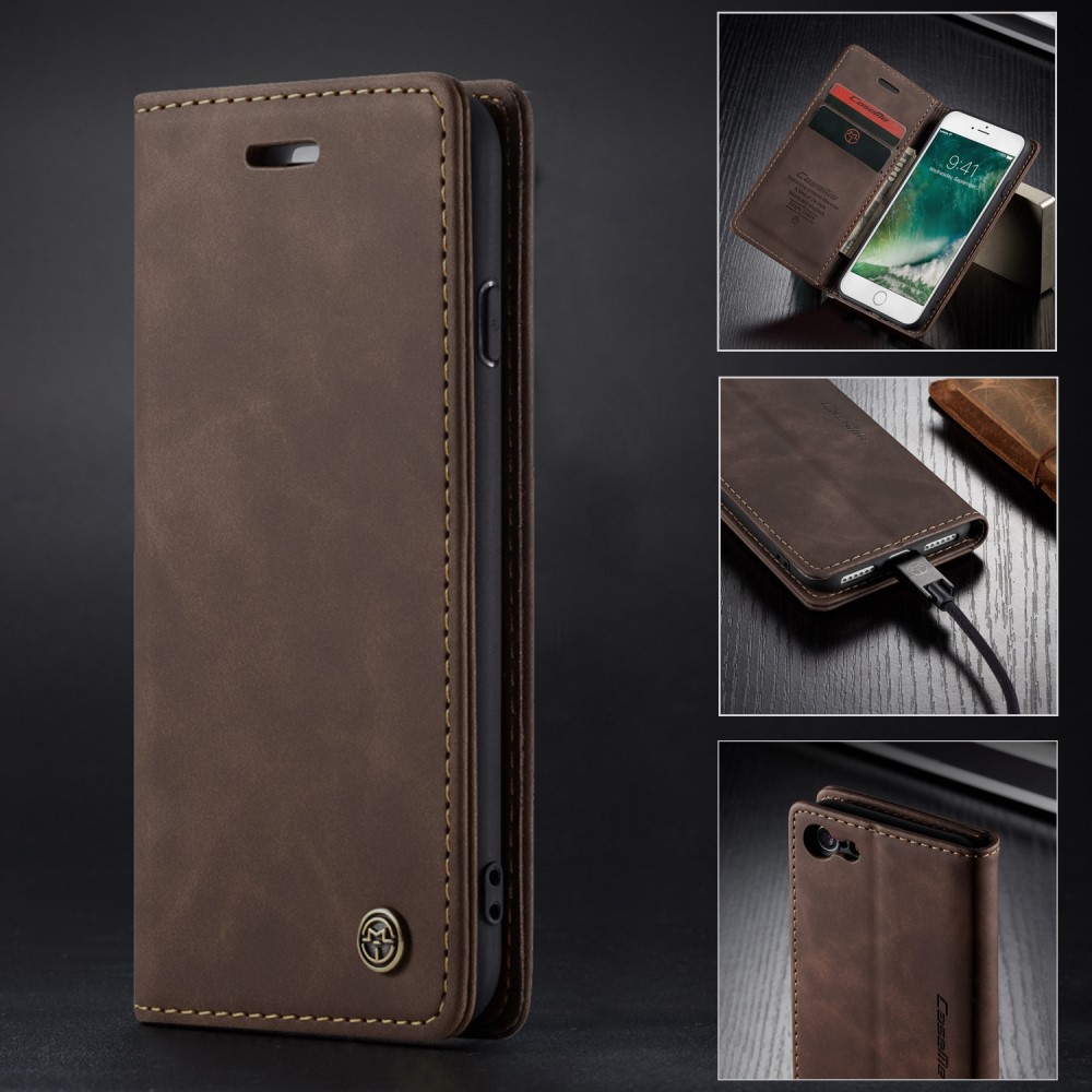 CASEME iPhone 7/8/SE (2020/2022) - CASEME Retro Fodral - Brun