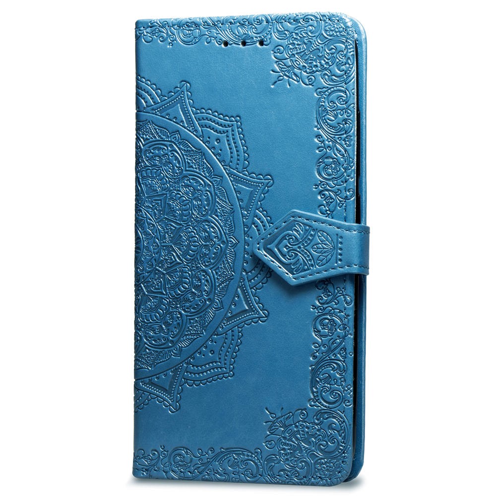  iPhone 7/8/SE (2020/2022) - Mandala Läder Fodral - Blå