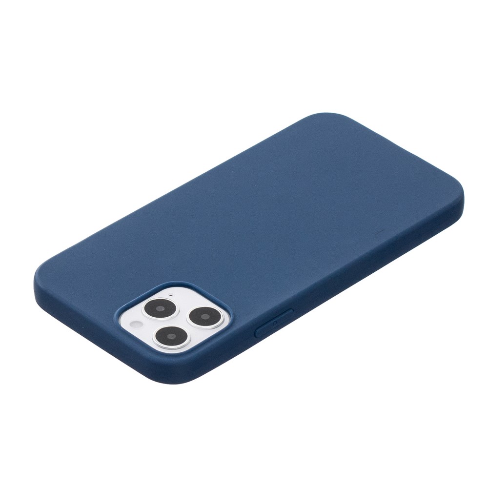  iPhone 12 / 12 Pro - Solid Matt TPU Skal - Mörk Blå