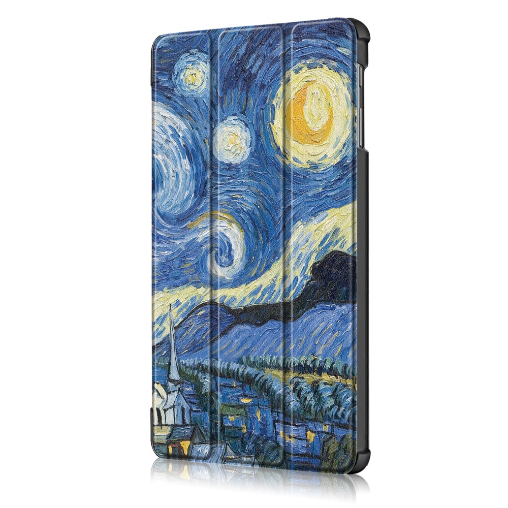  Samsung Galaxy Tab A 10.1 (2019) - Tri-Fold Fodral - Brush Painting