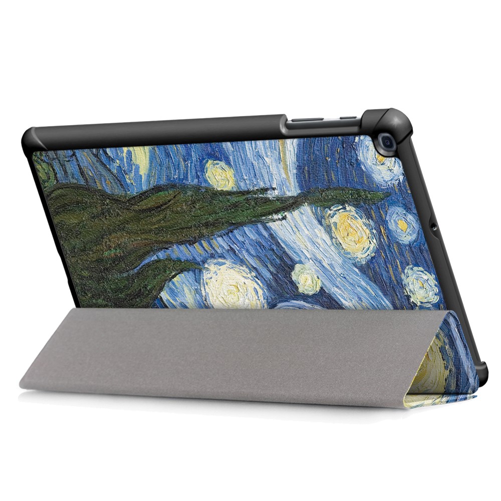  Samsung Galaxy Tab A 10.1 (2019) - Tri-Fold Fodral - Brush Painting