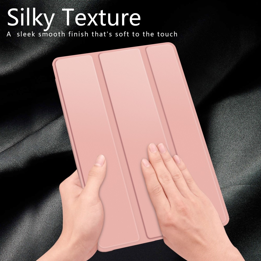  Samsung Galaxy Tab A 10.1 (2019) - Silkeslent Tri-Fold Fodral - Roséguld