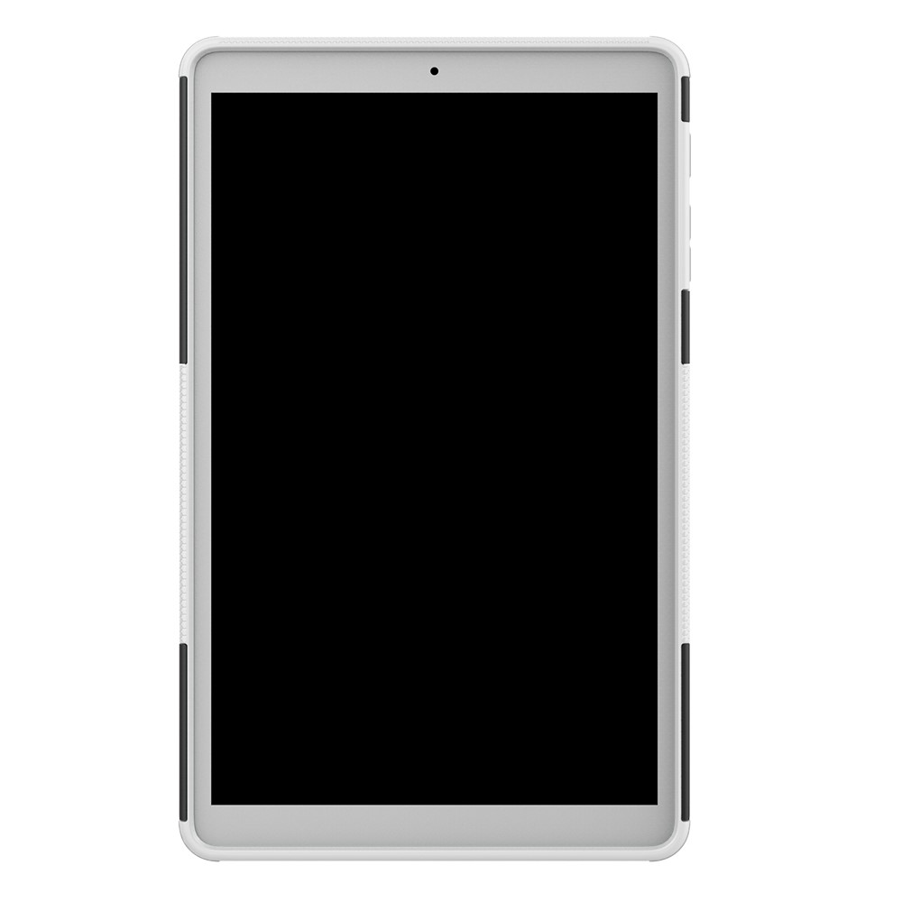  Samsung Galaxy Tab A 10.1 (2019) - Rugged Kickstand Armor Skal - Vit