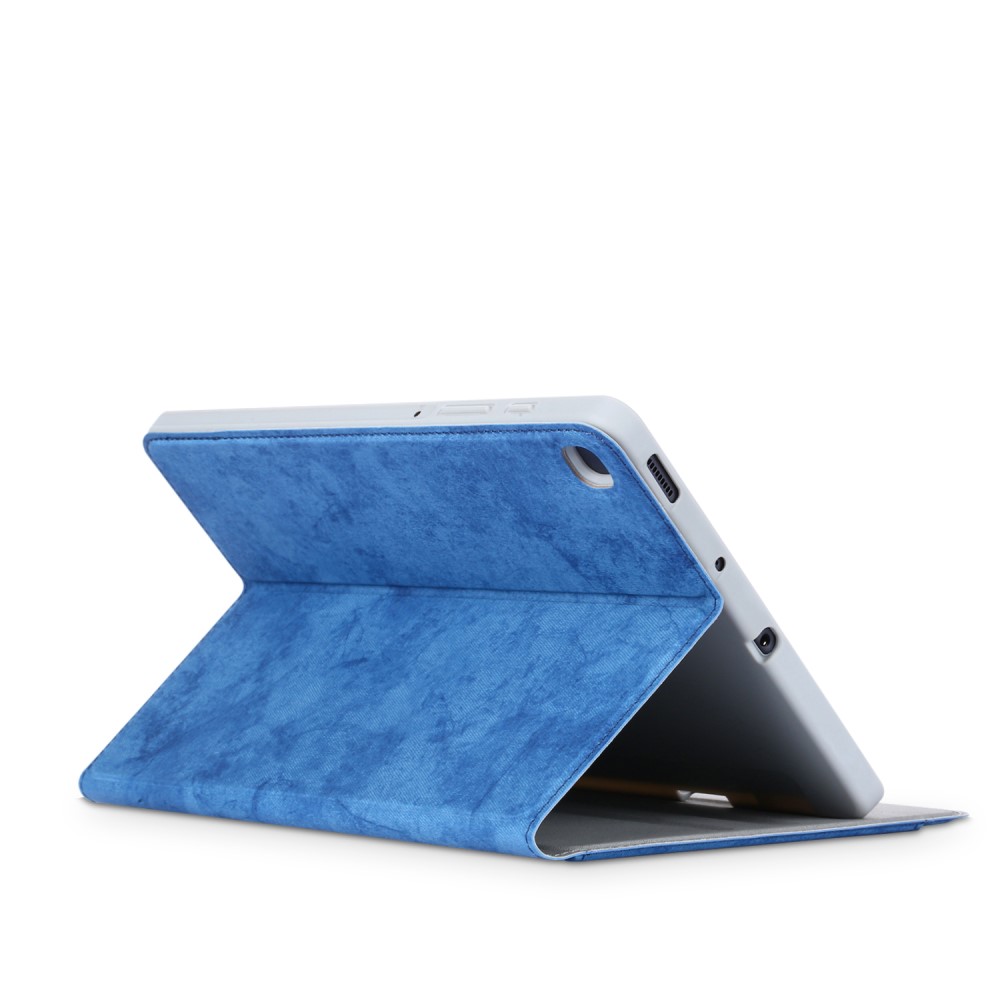  Samsung Galaxy Tab S6 Lite - Fodral Med Frontficka Och Pennhållare - Blå